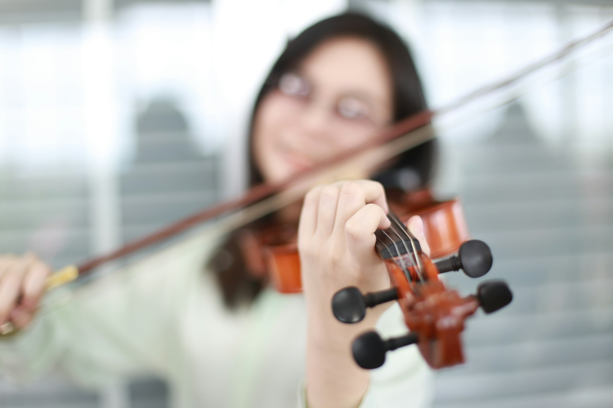 classic musical song student are learning to play a music instrument in sound studio musician class